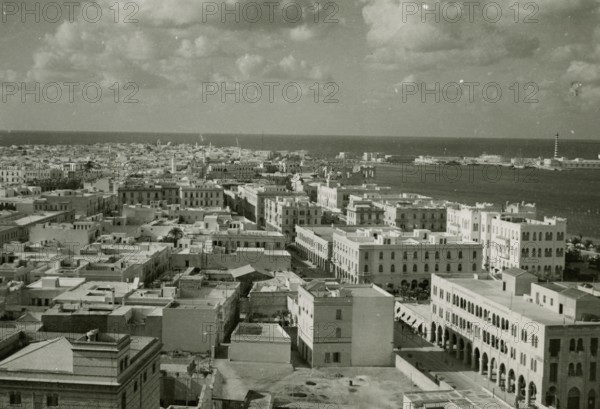 The port and the old city of Tripoli.