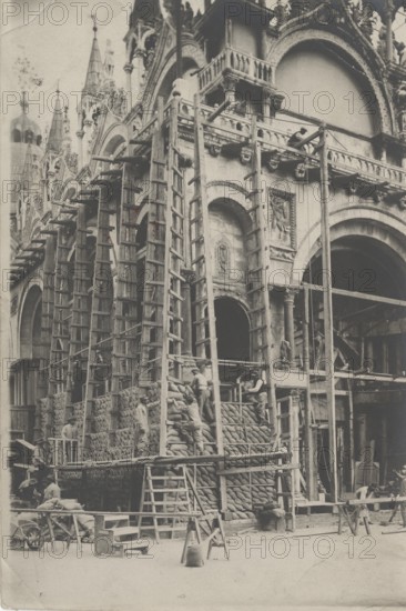 The air raid protection of St. Mark's Basilica in Venice.