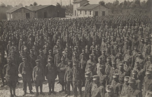 Austrian prisoners during the First World War.