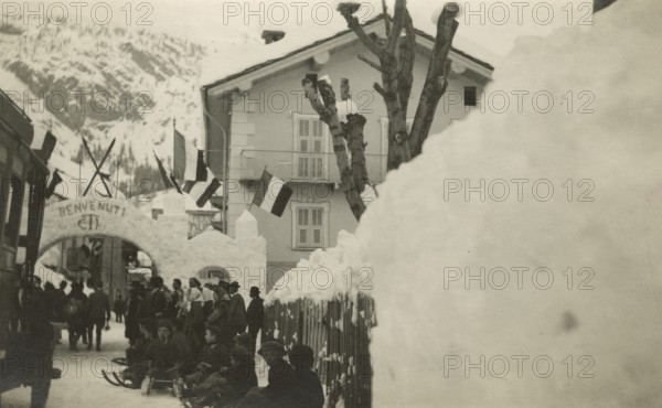 Ski event in Courmayeur.