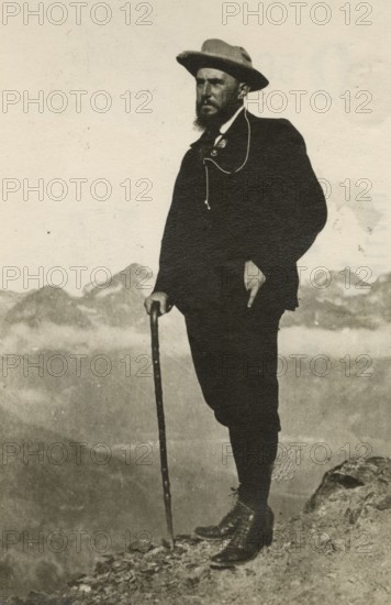 Federico Johnson in the mountains.