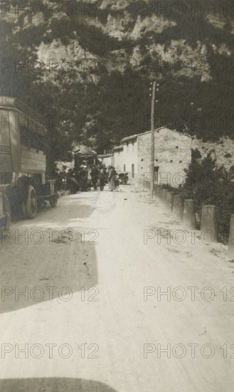 Along a street in Pietracamela.