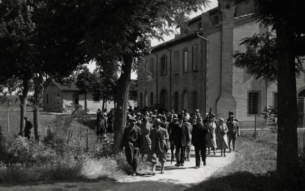 The visit to the Lamone reclamation works.