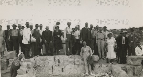 Excursionists at Leptis Magna. 
	
		1931