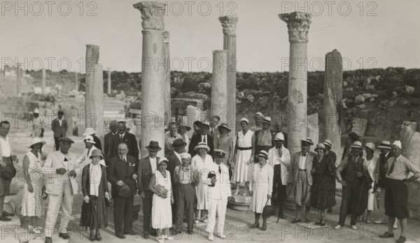 Excursionists at Leptis Magna. 
	
		1931