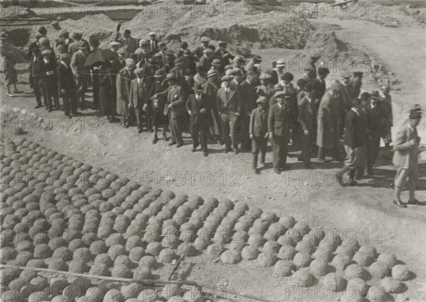 Visit to a sulfur mine. 
	
		1924