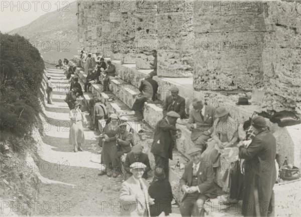 The Members of the Touring Club Italiano  in Segesta. 
	
		1924