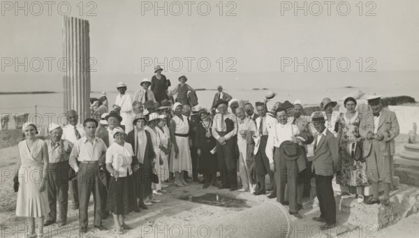 Excursionists at Leptis Magna. 
	
		1931