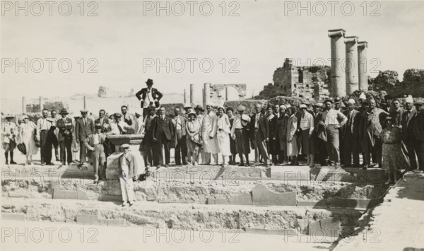 Excursionists at Leptis Magna. 
	
		1931