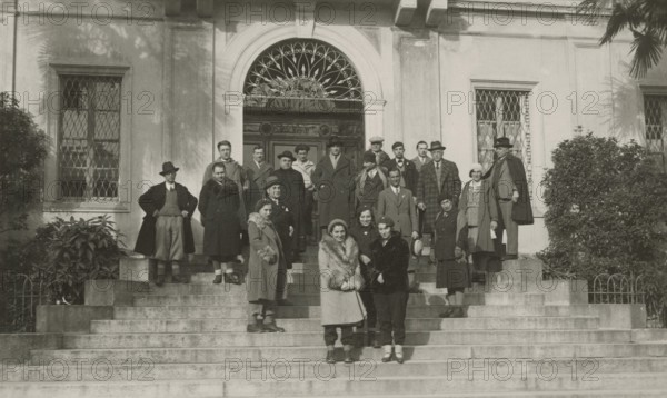 The Members of the Touring Club Italiano  during the excursion in Val Formazza. 
	
		1931