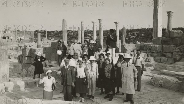 Excursionists at Leptis Magna. 
	
		1931