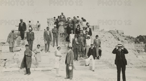 Excursionists at Leptis Magna. 
	
		1931