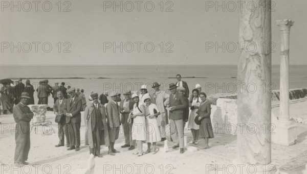 Excursionists in Sabratha. 1931