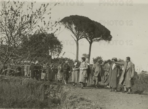 Walk in the Mediterranean scrub. 1924