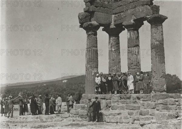 Temple of the Dioscuri in Agrigento. 1924
