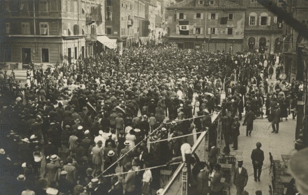 Touring Club  Members  in Rijeka. 1920