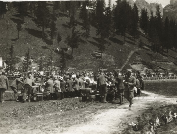 Caravan Lunch at Lake Prags. 1919