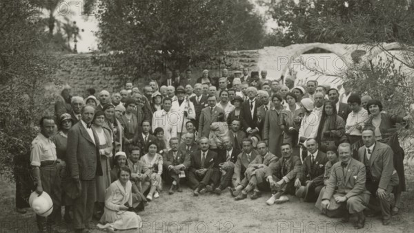 Touring Club Members  of the Italian Touring Club in Libya. 1931