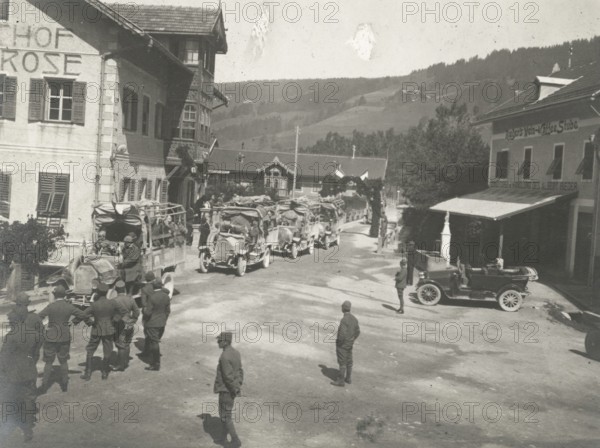 Touring Club Members  arriving in Merano?. 1919