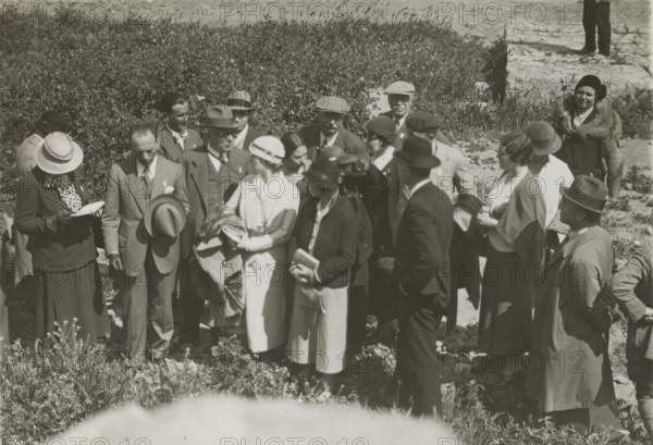 Visiting the Valley of the Temples in Agrigento. 1924
