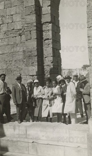 Excursionists at Leptis Magna. 1931