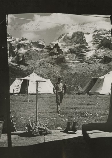 IX Touring Club Italiano Campsite in the Brenta Group: the camp. 1930