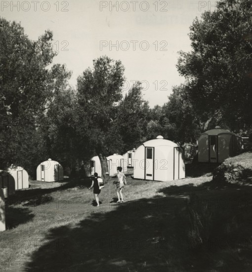 The Touring Club village in Marina di Camerota. 1968