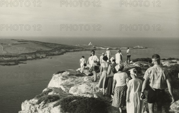 Touring Club Members  on a trip to the Tremiti Islands. 1959