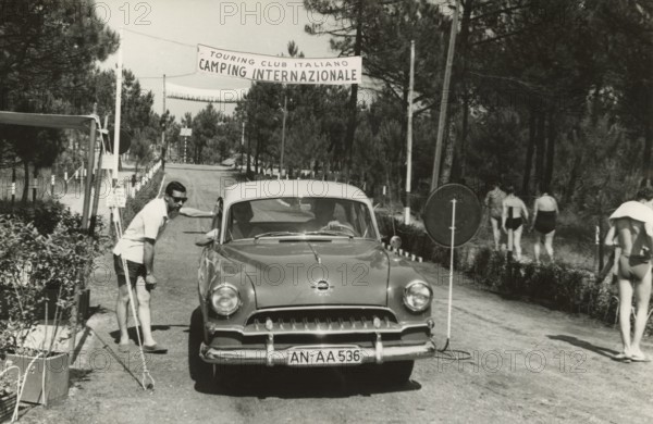 Marina di Ravenna International Camping Park: The campsite entrance. 1956