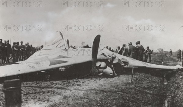 The conclusion of a dogfight.