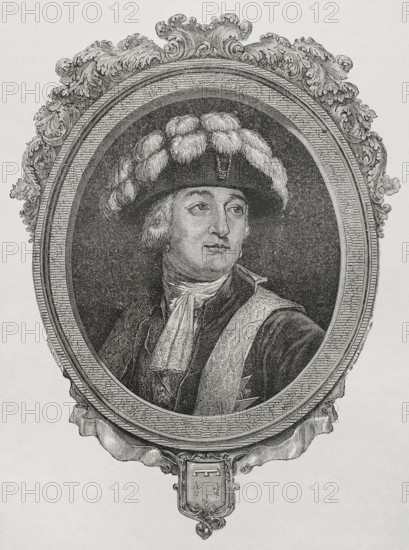 Louis Philippe II (1747-1793). Duke of Orleans (1785-1793). Supporter of the French Revolution. Accused of treason, was condemned to death and guillotined on 6 November 1793. Portrait. Engraving. ""History of the French Revolution"". Volume I, 1876.