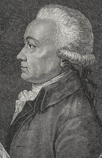 Jean-Paul Rabaut Saint-Etienne, known as Rabaut-Saint-Etienne (1743-1793). French Protestant pastor, deputy for the Third Estate to the Estates General of 1789. President of the National Convention (24 January to 7 February 1793). Died by guillotine in December 1793. Portrait. Engraving by Pannemaker. ""History of the French Revolution"". Volume I, 1876.