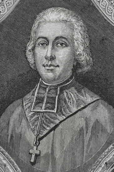 Charles Maurice de Talleyrand (Charles-Maurice de Talleyrand-Perigord) (1754-1838), Prince of Talleyrand. French secularized clergyman, statesman, and diplomat. Ordained a priest in 1779, he was appointed Bishop of Autun in 1788. During the French Revolution he adhered to the Civil Constitution of the Clergy (1790), renouncing the priesthood later to lead a secular life. Elected deputy for the clergy to the Estates General in 1789. President of the National Constituent Assembly (16-27 February 1790). French Ambassador to the United Kingdom (1792-1793). Portrait. Engraving.