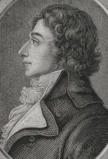 Francois Chabot (1756-1794). French politician. Deputy to the Legislative Assembly (1791-1792). Re-elected to the National Convention for the department of Loir-et-Cher (1792-1794), he voted for the the execution of King Louis XVI. In November 1793 Chabot was denounced by members of the Convention, accusing him of financial embezzlement. The Revolutionary Tribunal condemned him to death and he was guillotined. Portrait. Engraving. ""History of the French Revolution"". Volume I, 1876.