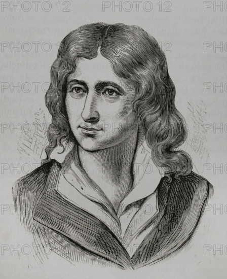 Jean-Marie-Claude-Alexandre Goujon (1766-1795). French politician. Deputy at the National Convention (15 April 1794-17 June 1795). He was sentenced to death after the insurrection of 1 Prairial Year III (20 May 1795), committing suicide before being executed. Portrait. Engraving. ""History of the French Revolution"". Volume I, part 2, 1879.