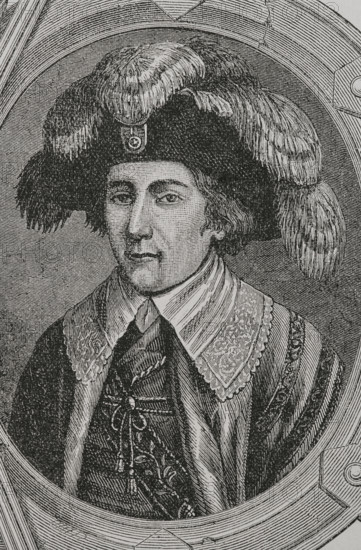 Etienne-Francois Letourneur (Etienne-Francois-Louis-Honore Letourneur) (1751-1817). French general and politician during the French Revolution. Deputy in the Legislative Assembly (1 October 1791 to 20 September 1792), in the National Convention (21 September 1792 to 26 October 1795) and the Council of Ancients (24 September 1795 to 26 December 1799) He was elected Director, one of the five members of the Directory (1 November 1795 to 20 May 1797). Portrait. Drawing by Lienard. Engraving by Pannemaker. ""History of the French Revolution"". Volume I, part 2, 1879.