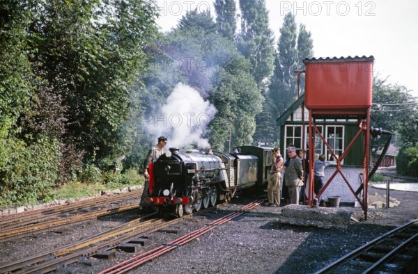 Romney Hythe and Dymchurch light railway, Hythe, Kent, England, UK early 1960s.