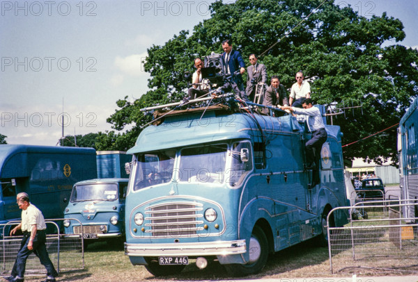 ATV outside broadcast vehicle, Royal Agricultural Society of England show, The Royal Show, Stoneleigh, Warwickshire, England, UK 1967.