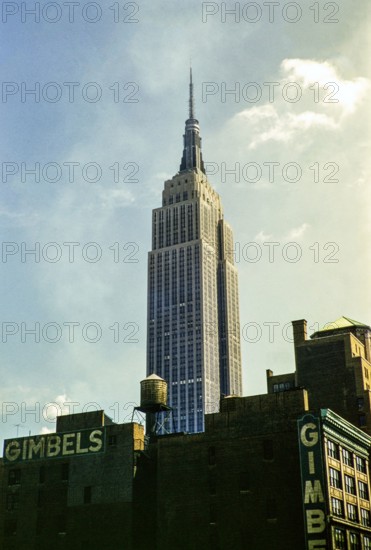 Empire State Building skyscraper, Manhattan, New York, NY State, USA c 1953.