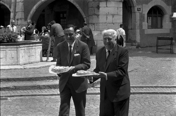 Journey on the occasion of centenary of first Cook travel through Switzerland, 1963