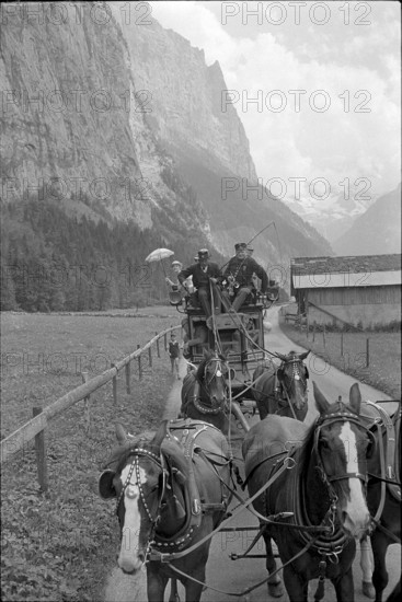 Journey on the occasion of centenary of first Cook travel through Switzerland, 1963