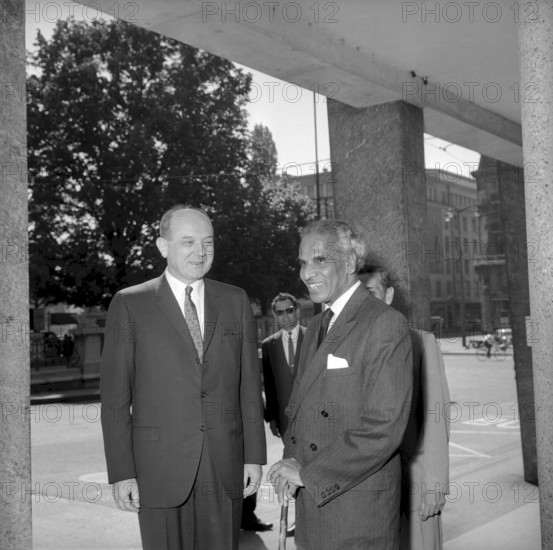 Laos conference in Geneva 1961: Dean Rusk, Krishna Menon