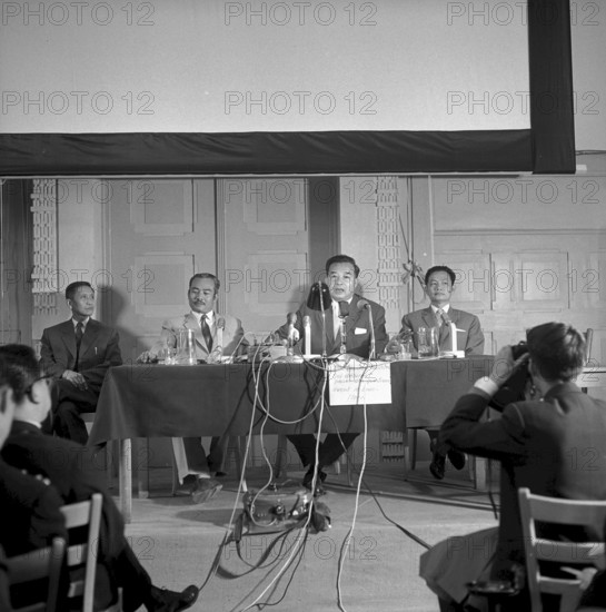 Laos conference in Geneva 1961: Prince Souphanouvong, Prince Souvanna Phouma