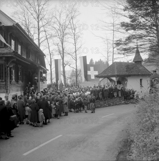 Commemoration 642 years Battle of Morgarten, 1957