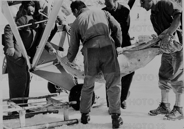 Mountain accident at the Monte Rosa 1953: Recovery of the victims