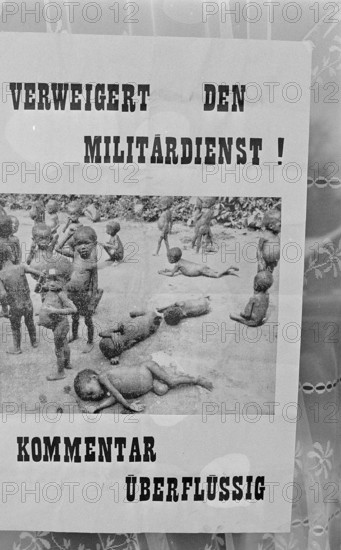 Demonstration against military service in Lucerne 1970