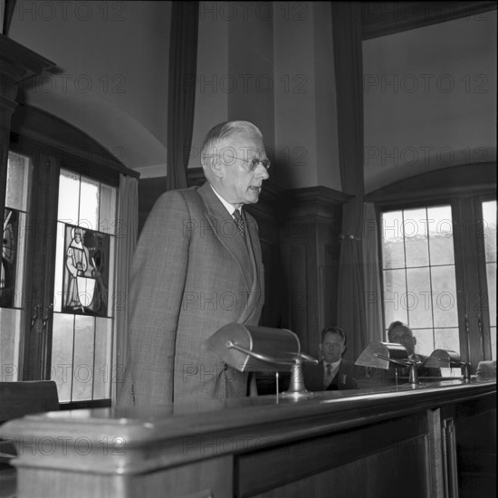 Delegate assembly of the Verband Schweizerische Polizeibeamte 1953: Markus Feldmann