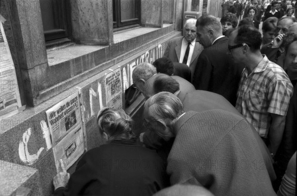 Prague 1968 after the invasion of the Warsaw Pact troops