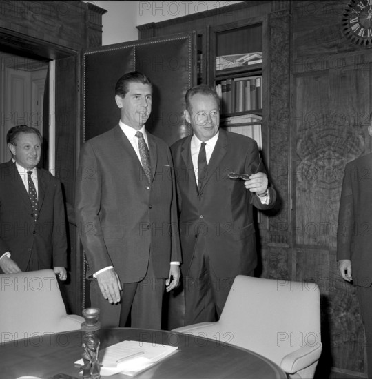 Lujo Toncic-Sorinj, Austrian foreign minister, Zurich 1966