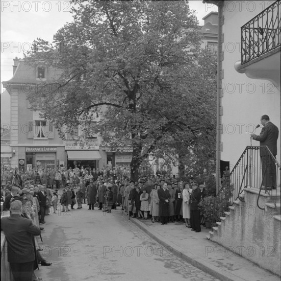 Opening of the Rainer Maria Rilke-street in Sierre, 1956
